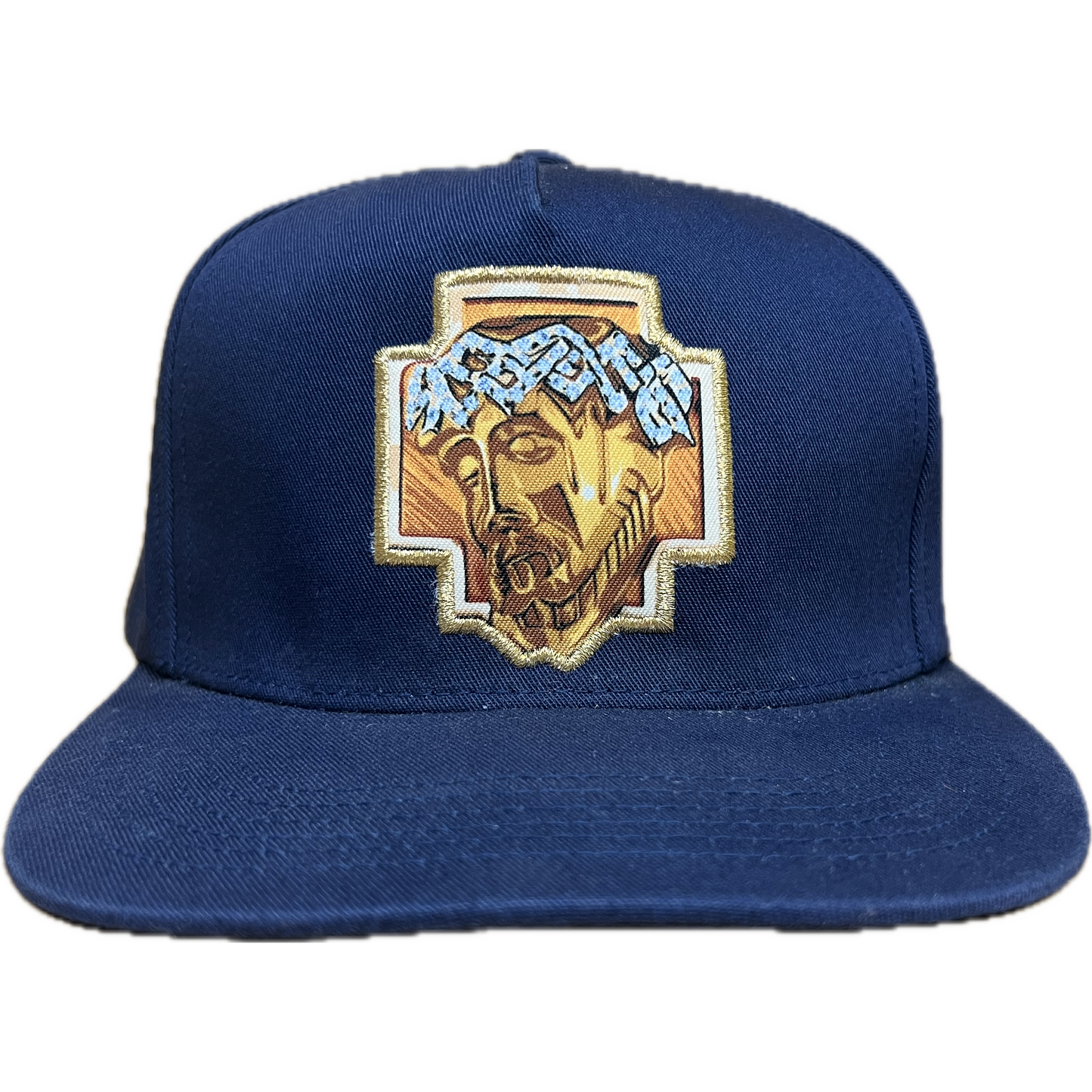 Vintage Jesus Christ SSUR Snapback Hat - Blue