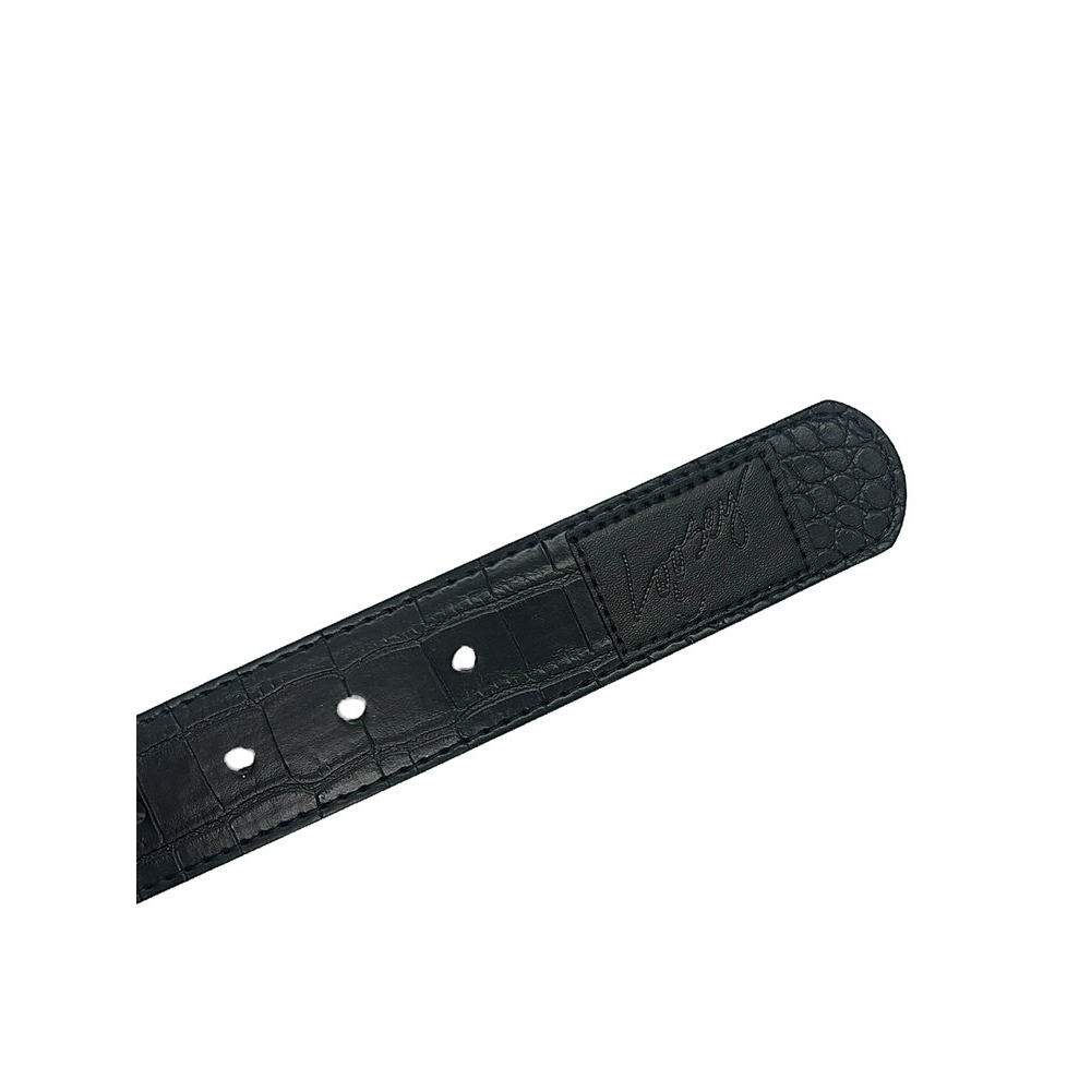 Loosey Croc Skin Belt Black