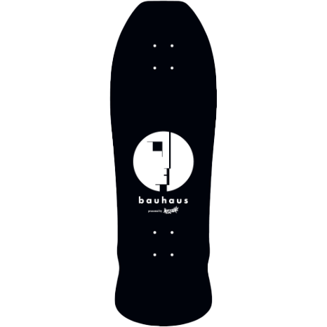 Welcome x Bauhaus Mask On Early Grab Deck 10.0" Black Dip