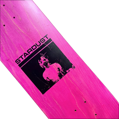 Stardust "Mask" Deck 023 8.5" Pink Veneer / Matte Black (Standard Cut) (Screenprinted)