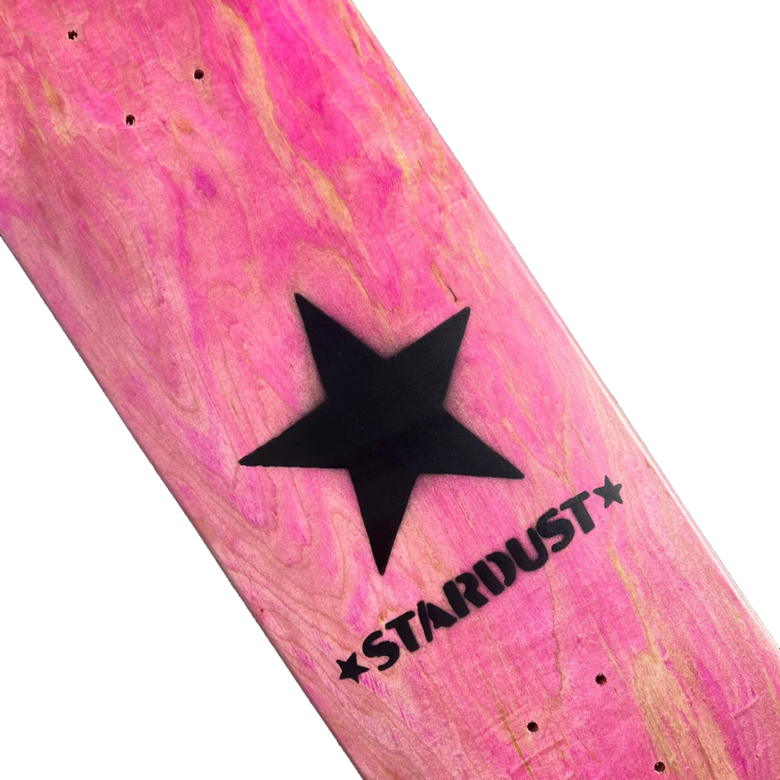 Stardust Matte Black Star Deck 8.75" Pink (Full Cut)