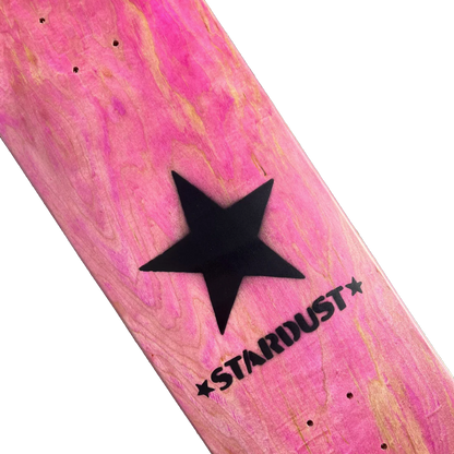 Stardust Matte Black Star Deck 8.75" Pink (Full Cut)