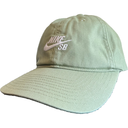 Nike SB Club Unstructured Skate Cap Oil Green / White