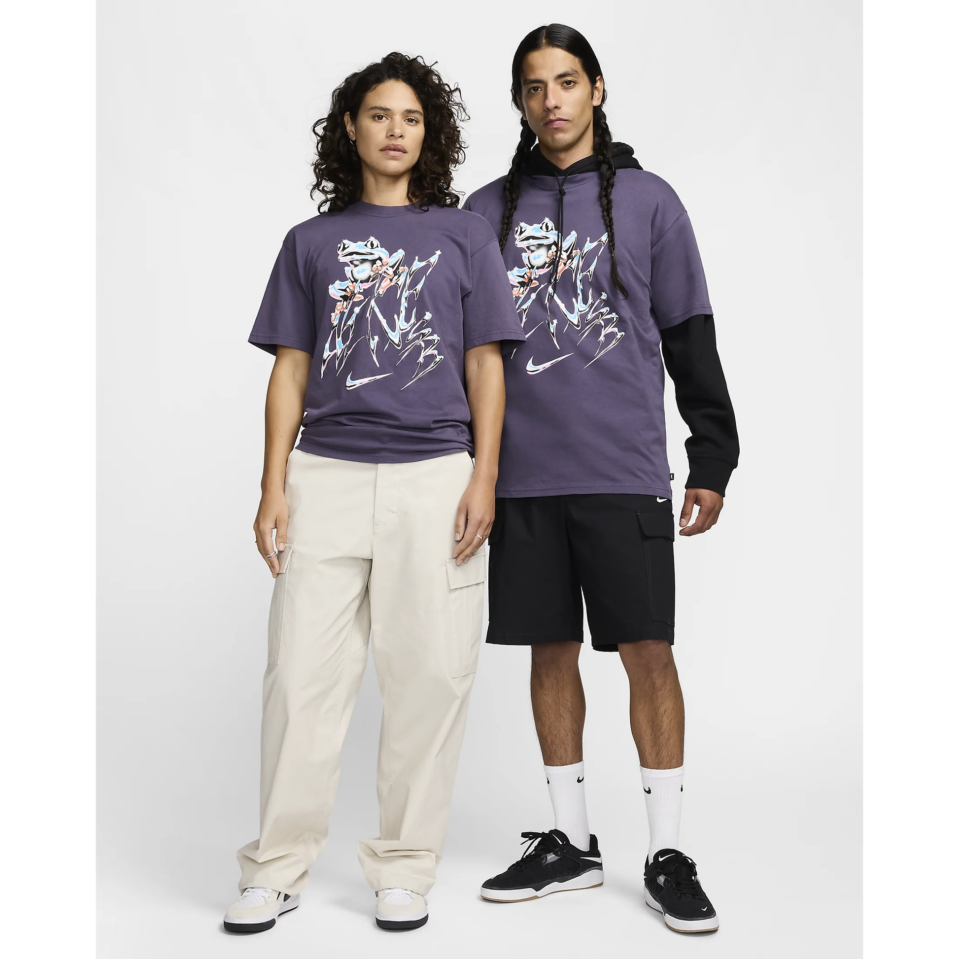 Nike SB Max90 Skate Lazy Gawd T-Shirt Dark Raisin