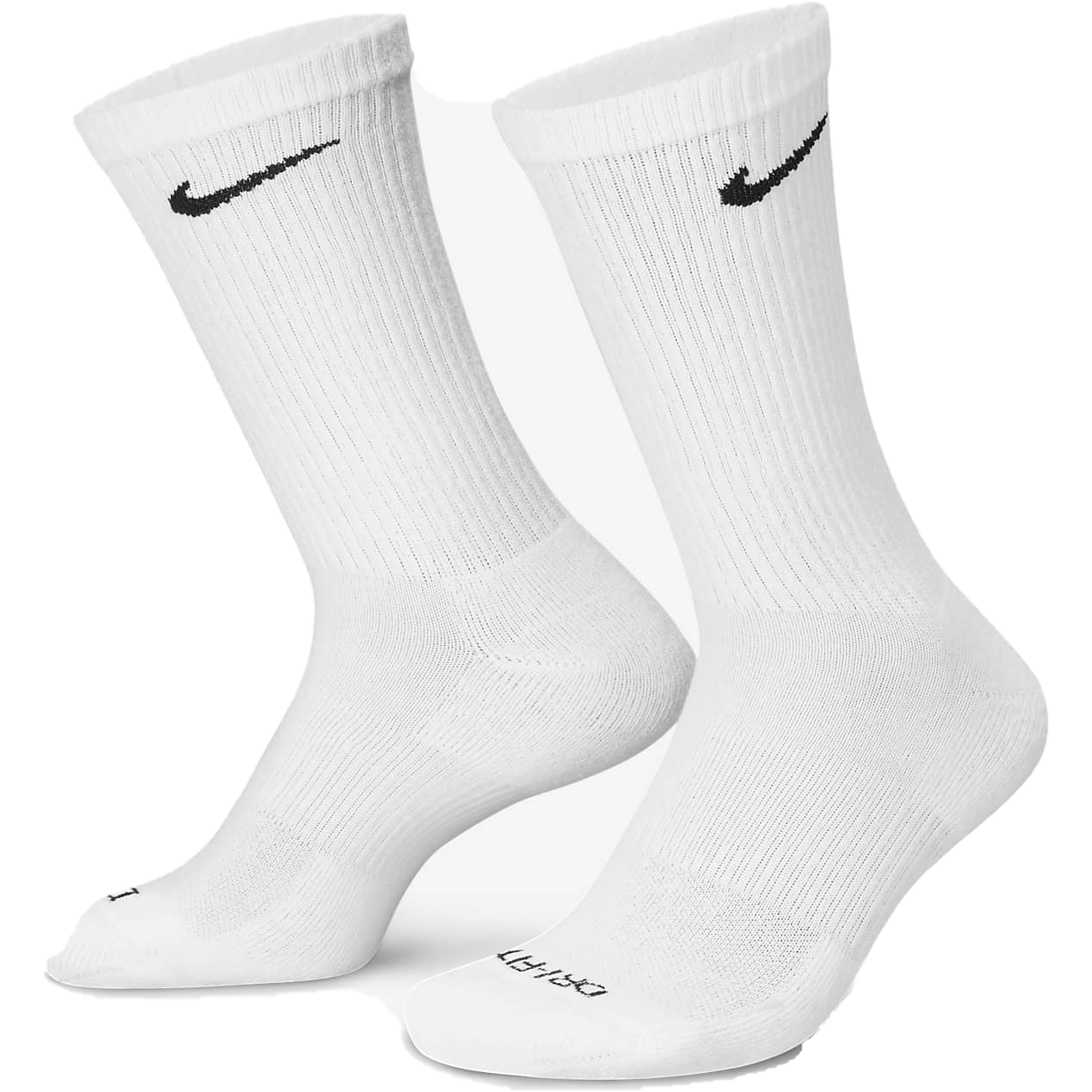 Nike Everyday Plus Cushioned Training Crew Socks 3 - Pack White / Blac ...