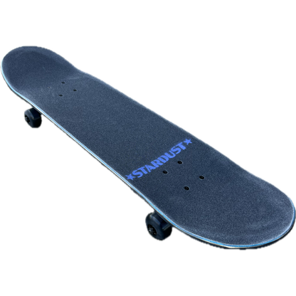 Stardust Orchid Star Pre-Built Complete 7.75" x 32.0" Entry Level Skateboard Matte Black / Orchid