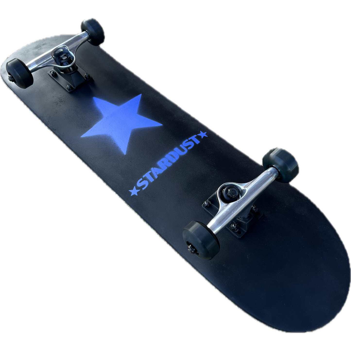 Stardust Orchid Star Pre-Built Complete 7.75" x 32.0" Entry Level Skateboard Matte Black / Orchid