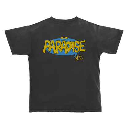 Paradise NYC Dinosaur Paradise Short Sleeve Tee Garment Dyed Black