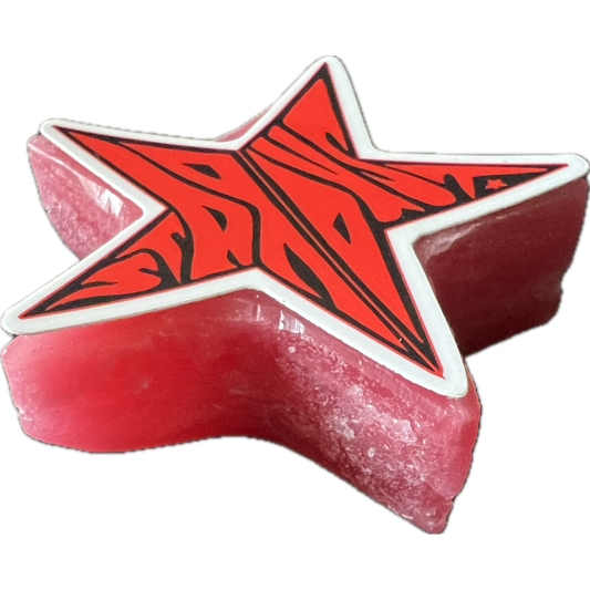 Stardust Skate Shop Strawberry Pink Star Wax By Lavis Wax Company
