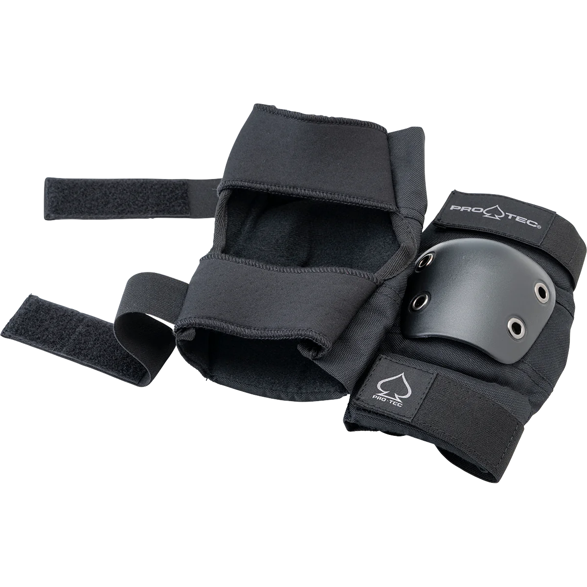 Protec Adult Street Gear Open Back Pad Set Black