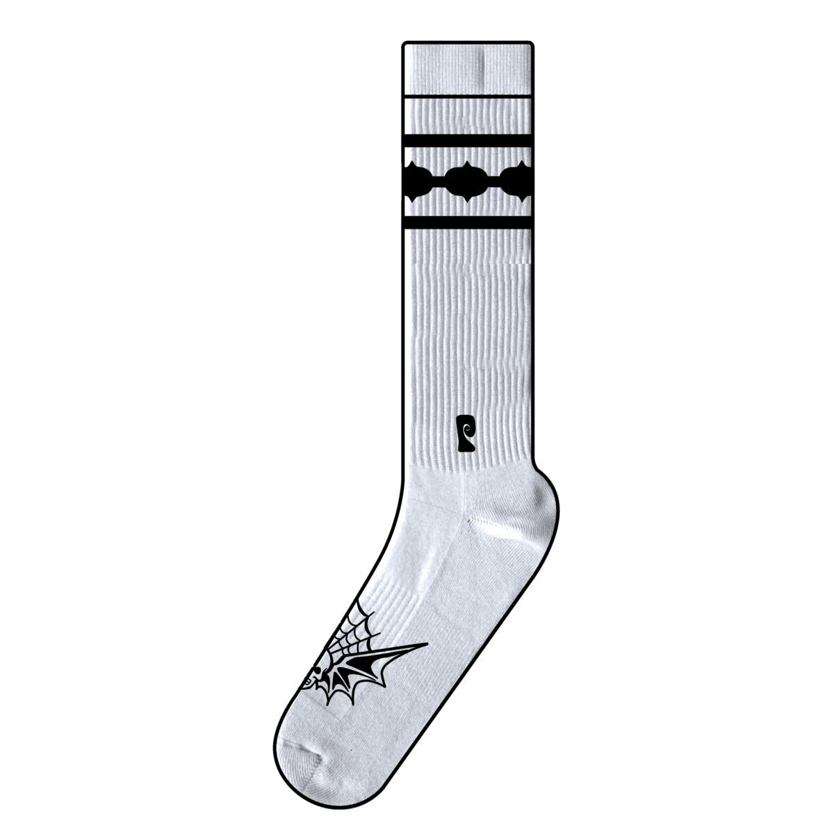 Psockadelic Hellraiser Crew Socks White