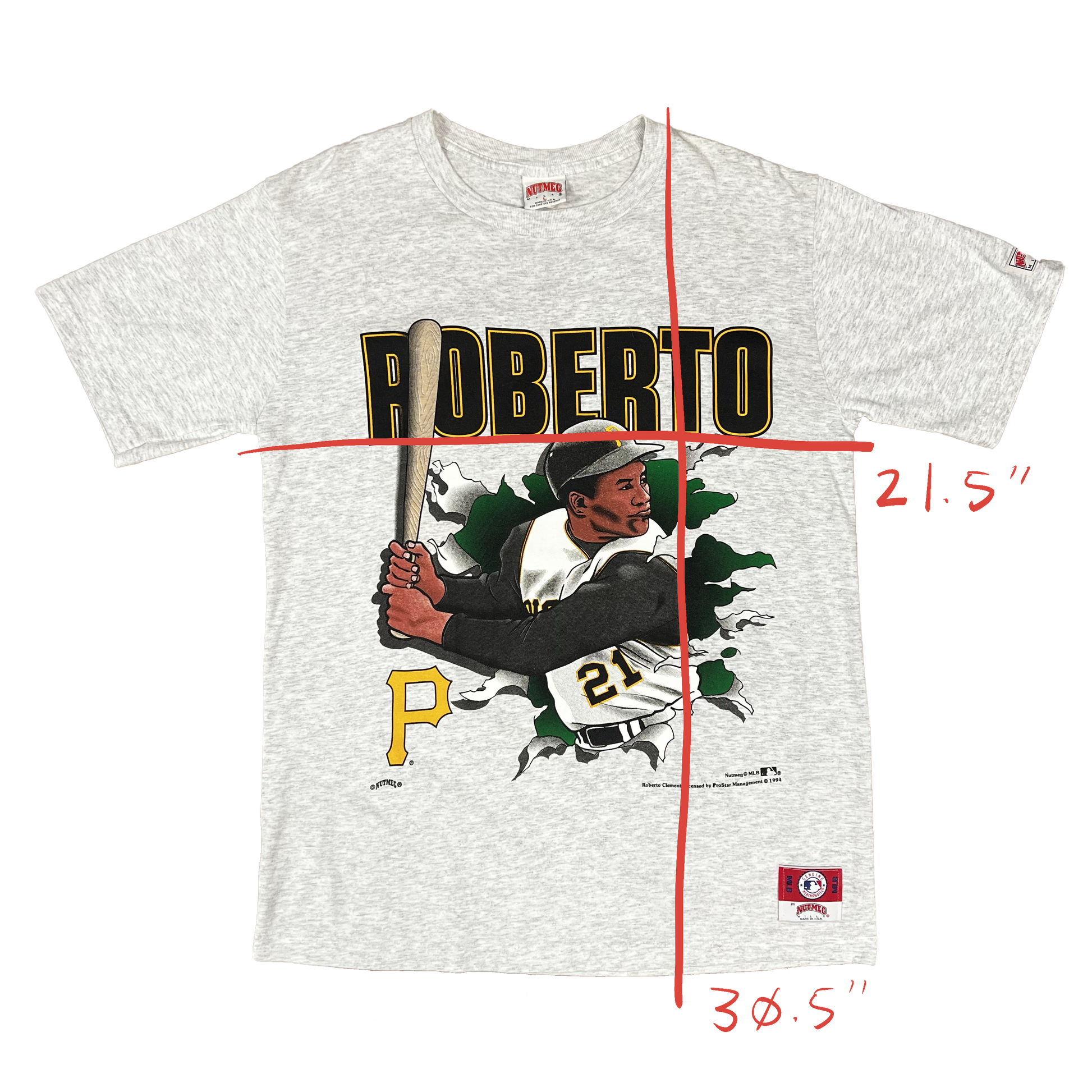 21 Roberto Clemente Jersey Pittsburgh Pirates All Over Print