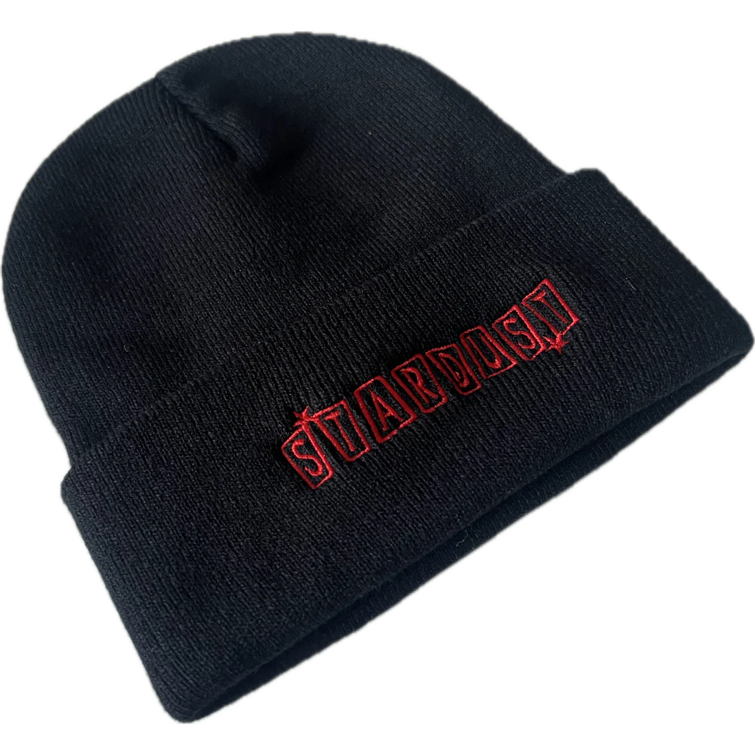 Stardust 028 Cuffed Beanie 005 Black / Red