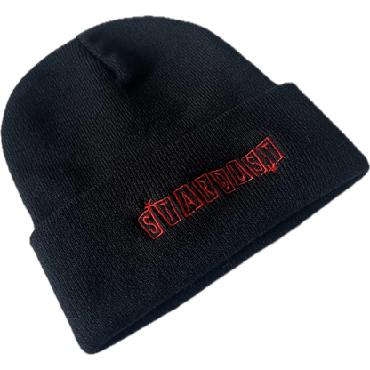 Stardust 028 Cuffed Beanie 005 Black / Red