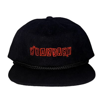 Stardust 028 Corduroy Snapback Hat 005 Black / Red