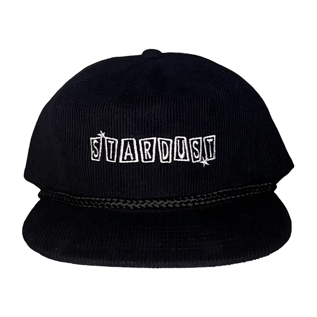 Stardust 028 Corduroy Snapback Hat 005 Black / White