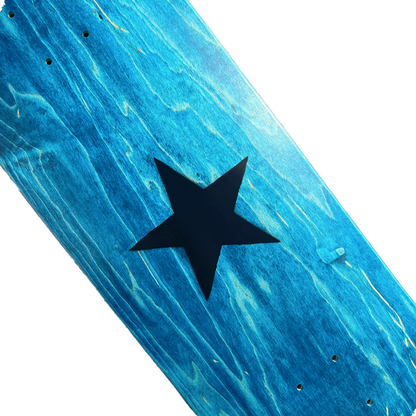 Stardust Matte Black Star Deck 003 9.0" Aqua (Standard Cut)