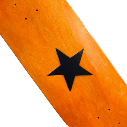 Stardust Matte Black Star Deck 003 9.0" Orange (Full Cut)