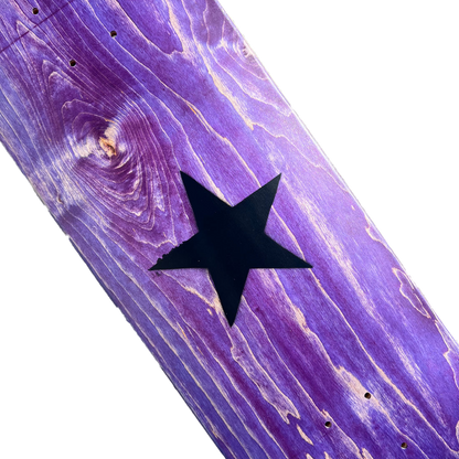 Stardust Matte Black Star Deck 003 8.75" Purple (Standard Cut)