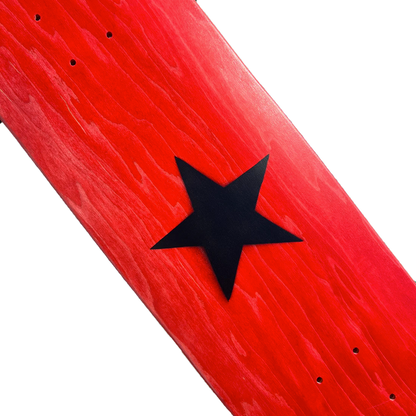 Stardust Matte Black Star Deck 003 8.25" Red (Full Cut)