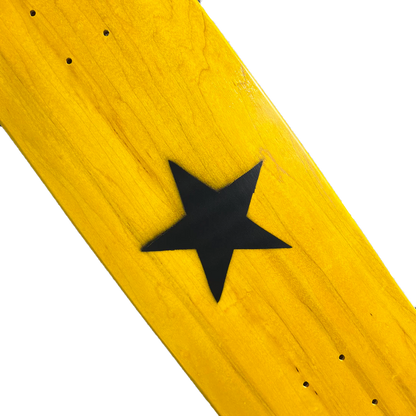 Stardust Matte Black Star Deck 003 8.5" Yellow (Full Cut)