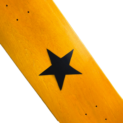 Stardust Matte Black Star Deck 003 8.375" Yellow (Standard Cut)