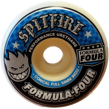 Spitfire Formula Four Conical Full 58mm 99d Set Of 4 Skateboard Wheels