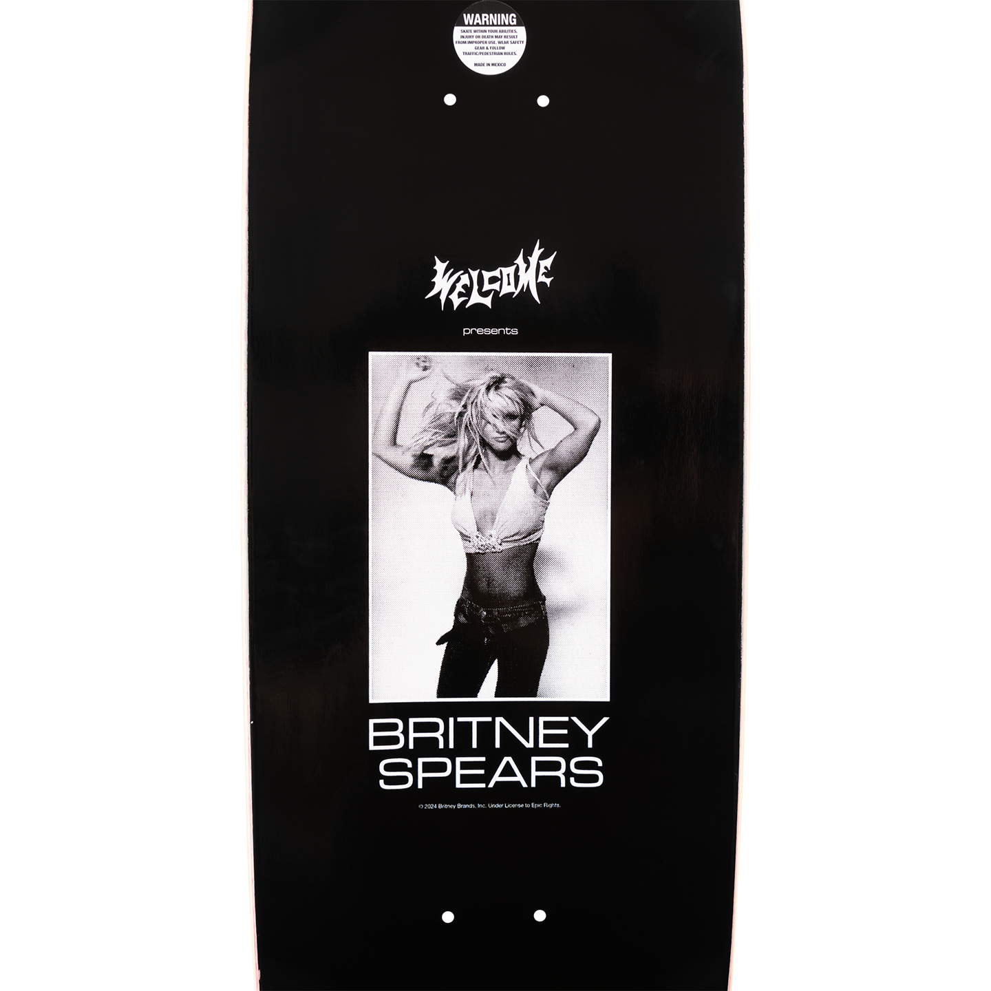 Welcome x Britney Spears Snake Popsicle Deck 8.5" Black / Pink Foil