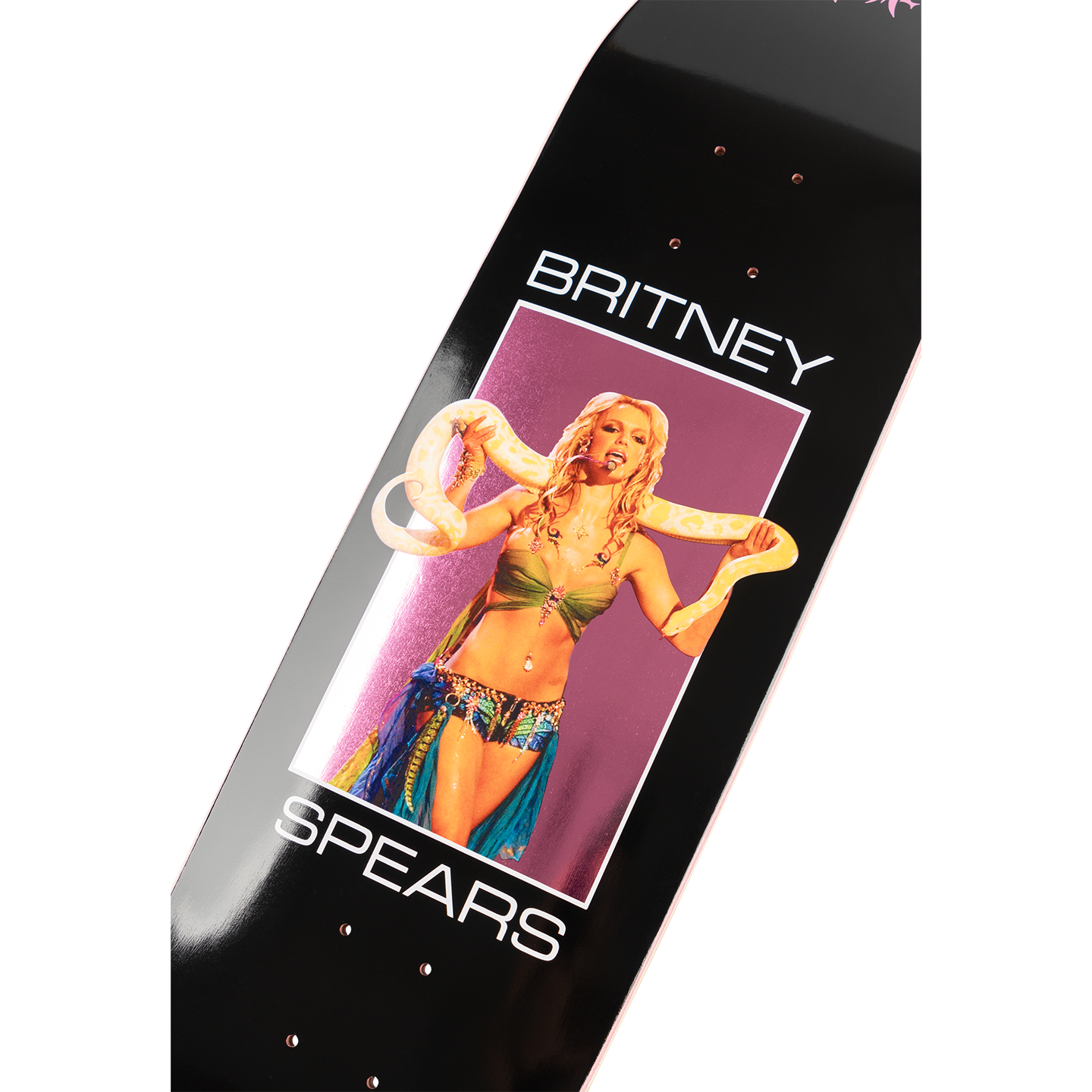 Welcome x Britney Spears Snake On Son Of Boline Deck 8.8" Black / Pink Foil