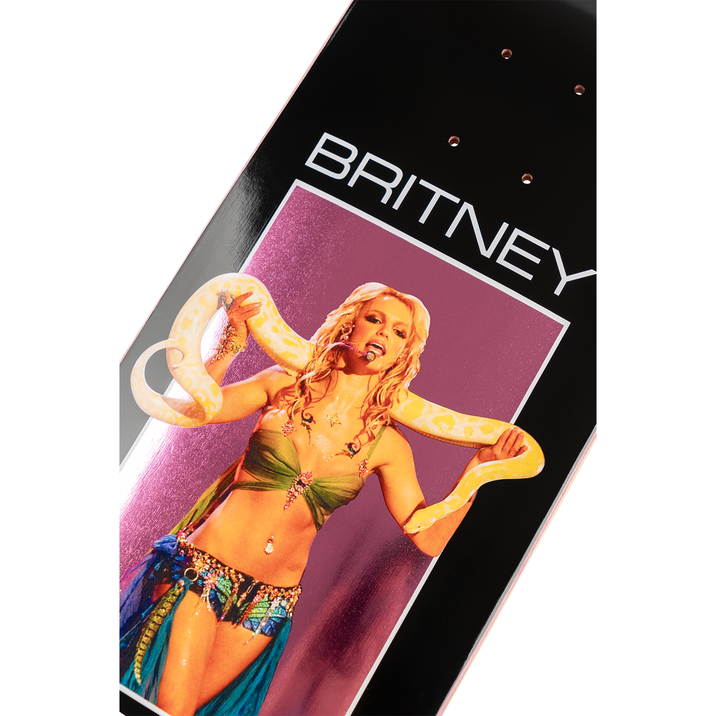 Welcome x Britney Spears Snake On Son Of Boline Deck 8.8" Black / Pink Foil