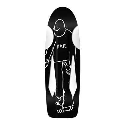 Krooked Skate Shop Day 2025 "Hate" Beamer Deck 10.75" Black / Full White Dip