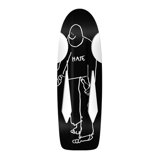 Krooked Skate Shop Day 2025 "Hate" Beamer Deck 10.75" Black / Full White Dip