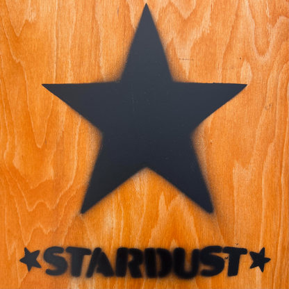 Stardust Matte Black Star Deck 8.5" Orange (Full Cut)