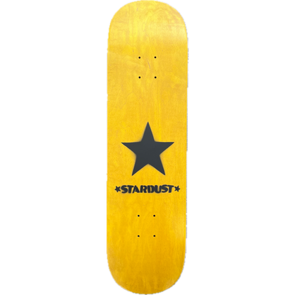 Stardust Matte Black Star Deck 8.375" Yellow (Full Cut)