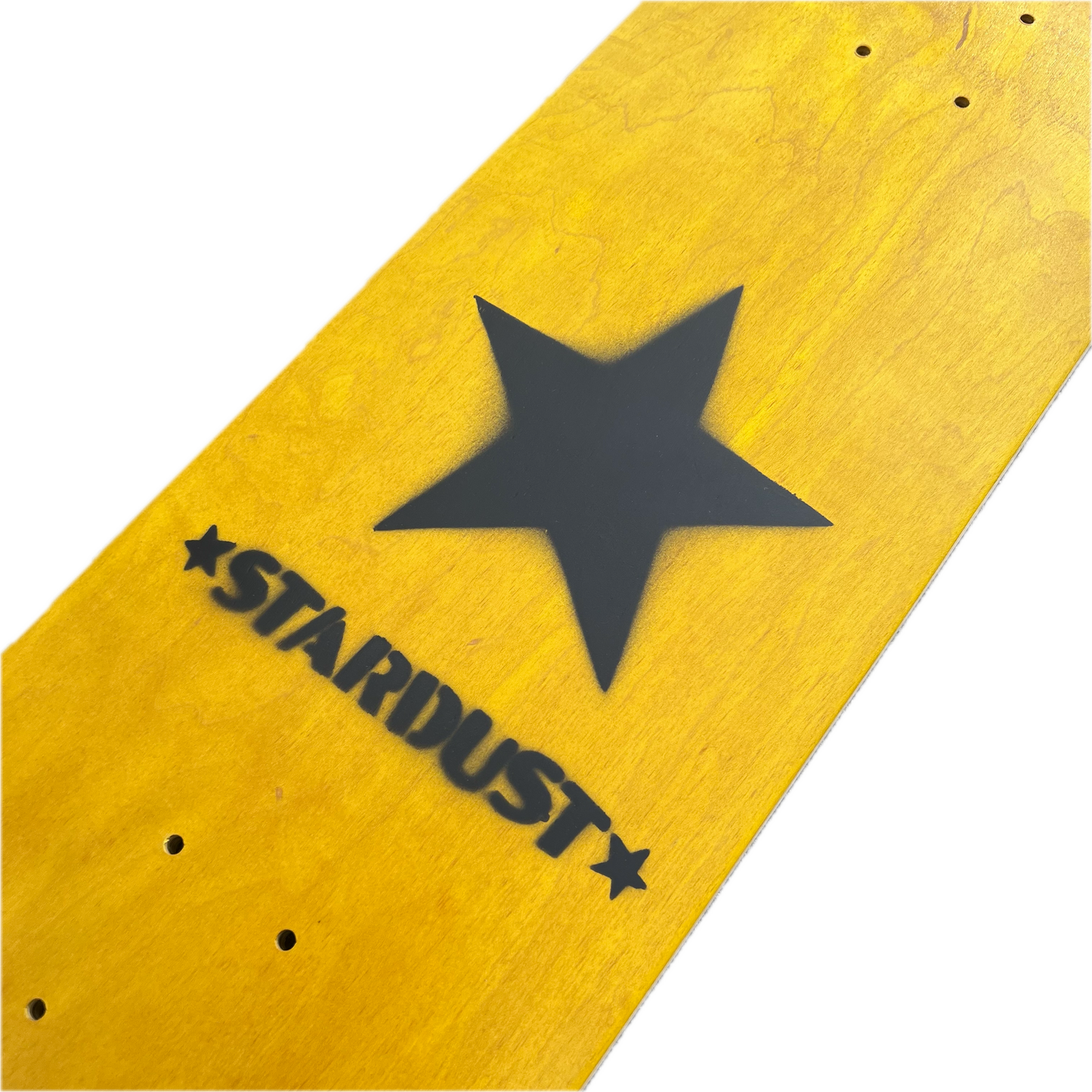 Stardust Matte Black Star Deck 8.375" Yellow (Full Cut)