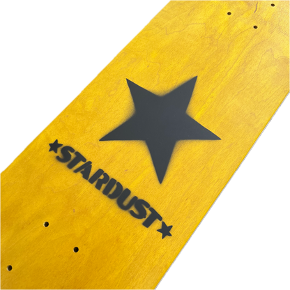 Stardust Matte Black Star Deck 8.375" Yellow (Full Cut)