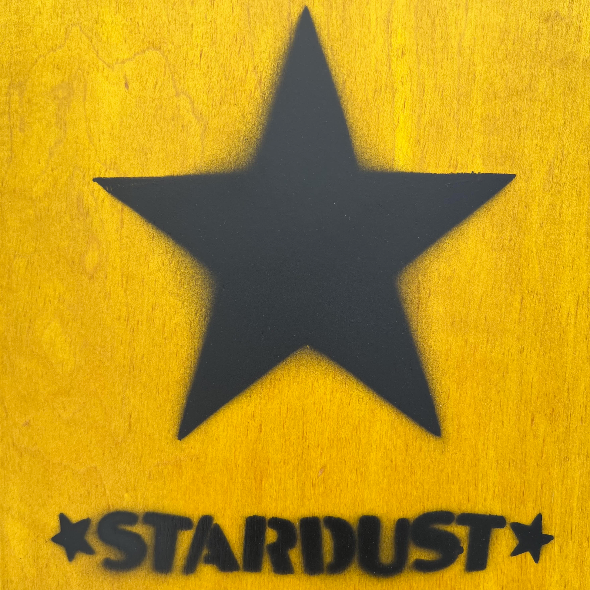 Stardust Matte Black Star Deck 8.375" Yellow (Full Cut)