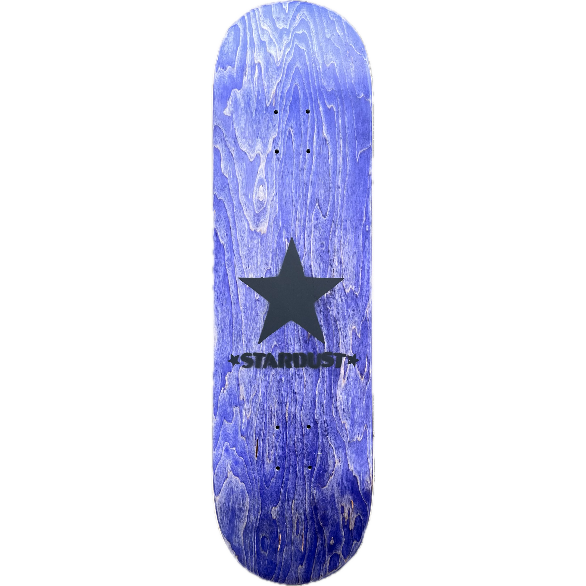 Stardust Matte Black Star Deck 8.375" Purple (Standard Cut)