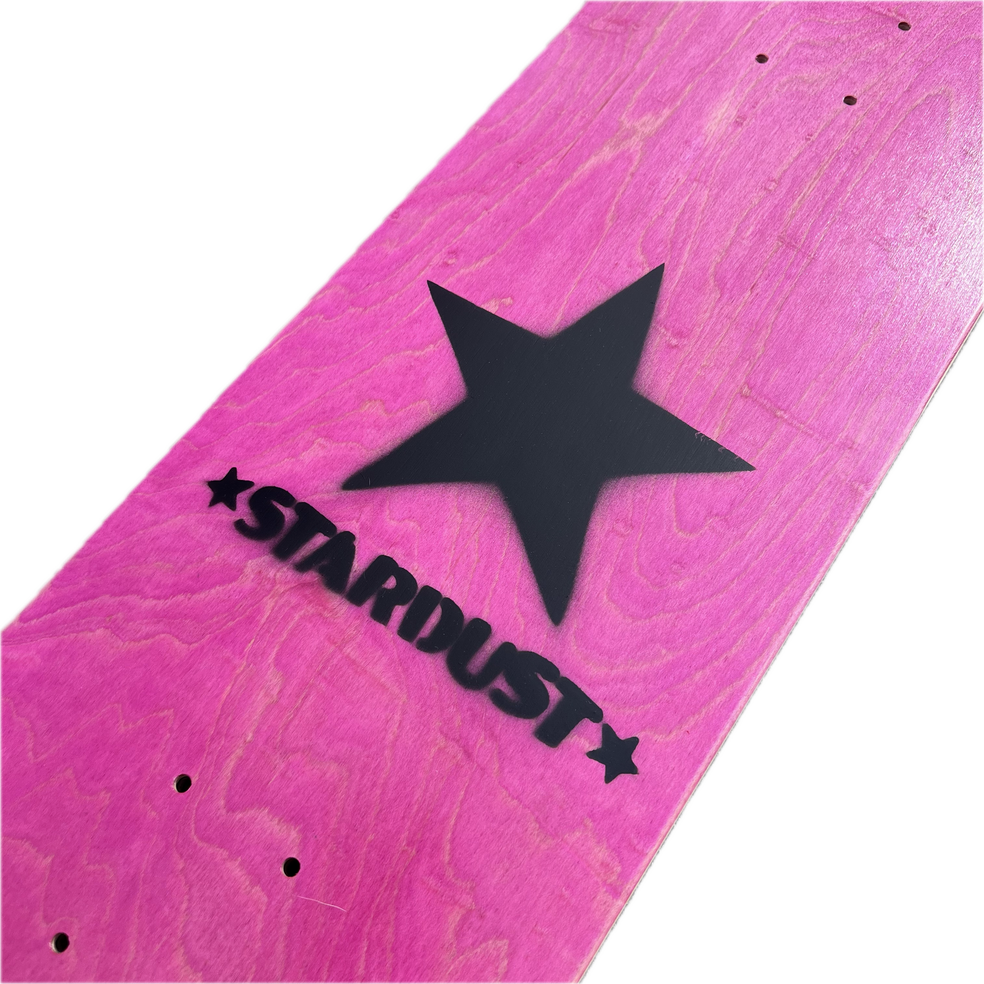 Stardust Matte Black Star Deck 8.5" Pink (Standard Cut)