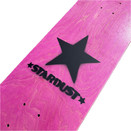 Stardust Matte Black Star Deck 8.5" Pink (Standard Cut)