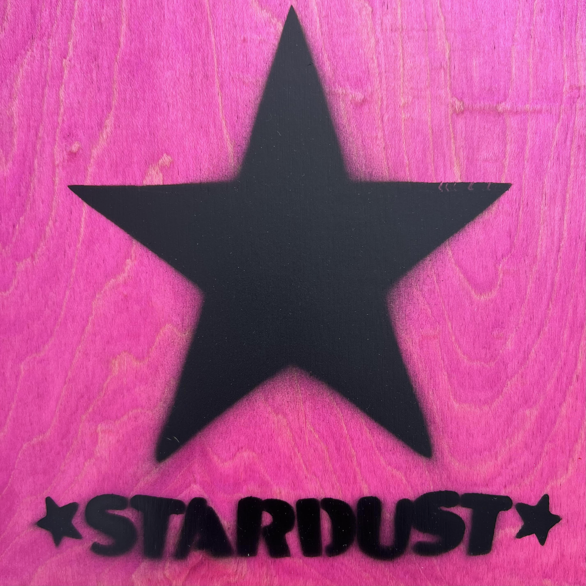 Stardust Matte Black Star Deck 8.5" Pink (Standard Cut)