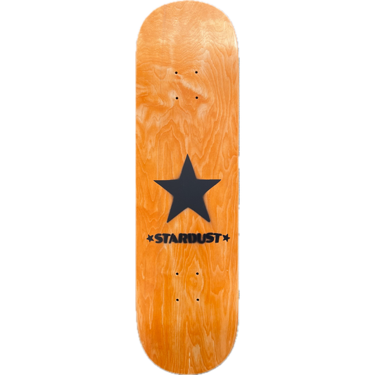 Stardust Matte Black Star Deck 8.5" Orange (Full Cut)