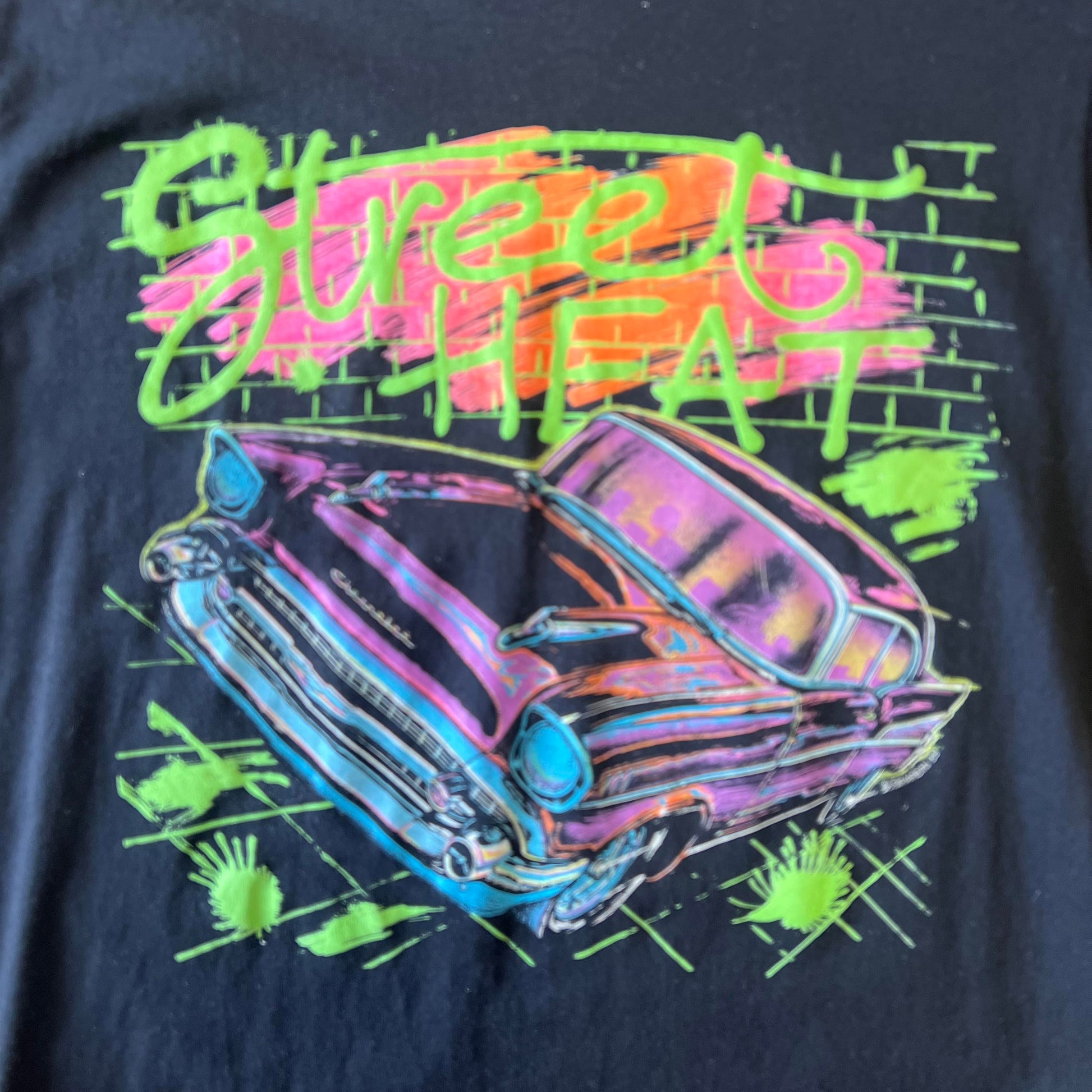 Vintage 1990s Street Heat Tee - Small - Black