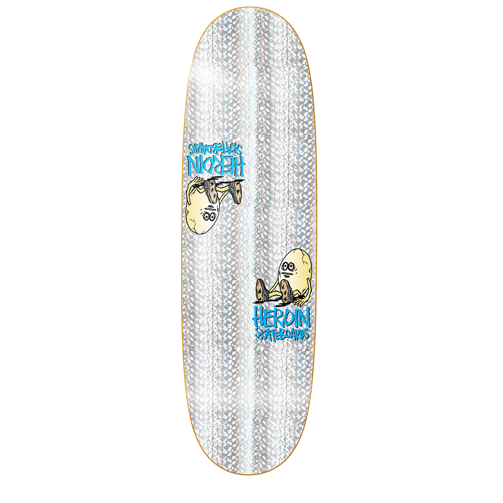 Heroin Symmetrical Holo Egg Shaped Deck 9.25"