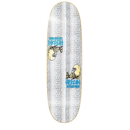 Heroin Symmetrical Holo Egg Shaped Deck 9.25"