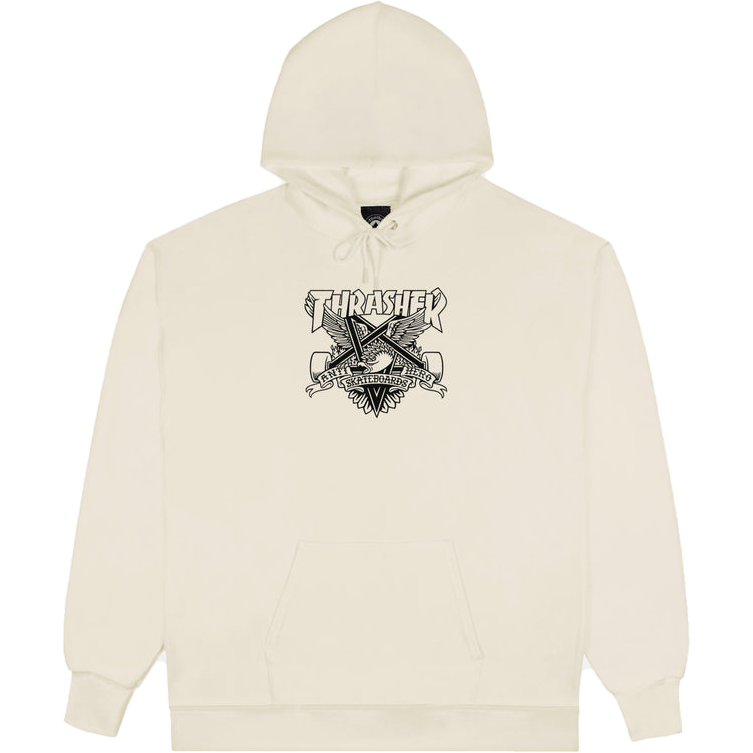 Thrasher x Anti Hero Eaglegram Hoody Sand