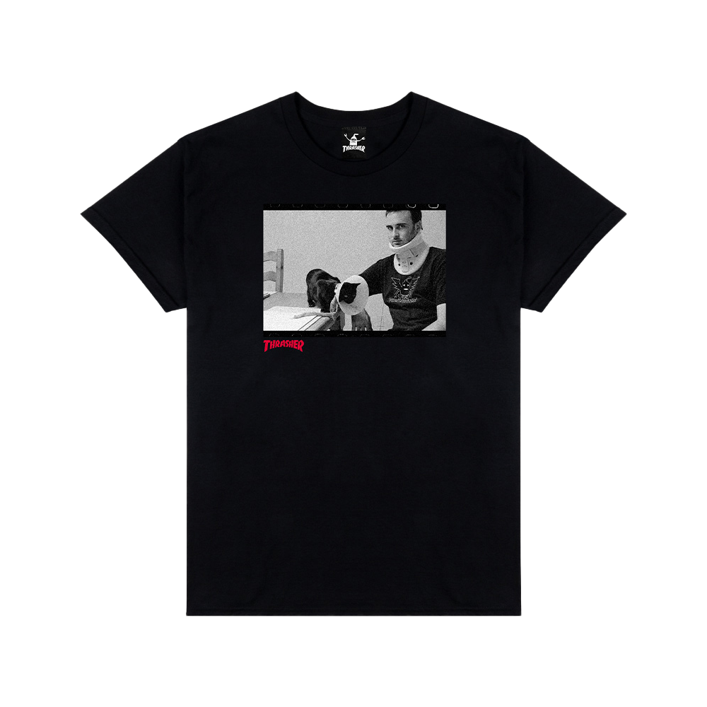 Thrasher x Toy Machine Templeton By Burnett Tee Black