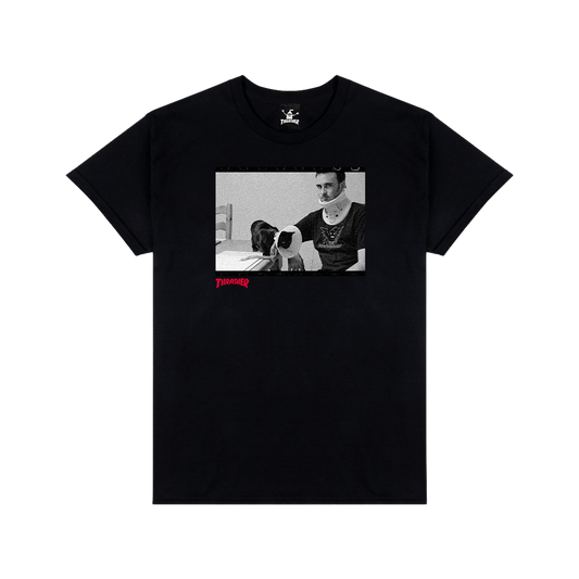 Thrasher x Toy Machine Templeton By Burnett Tee Black