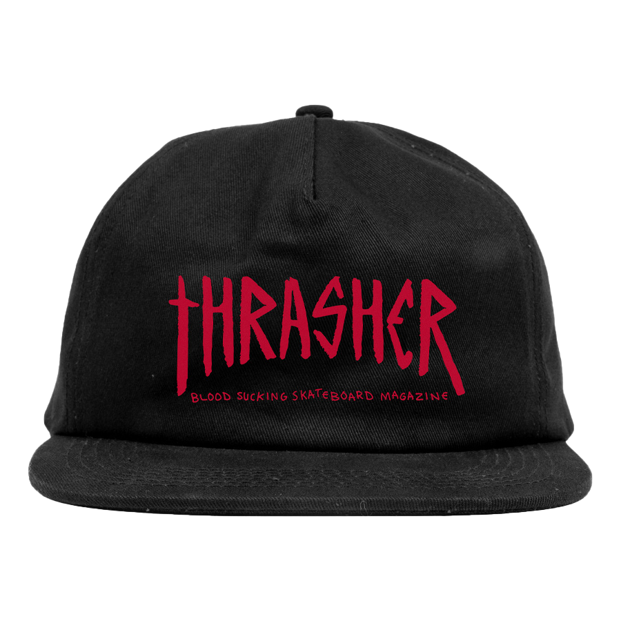 Thrasher x Toy Machine Scratch Snapback Hat Black