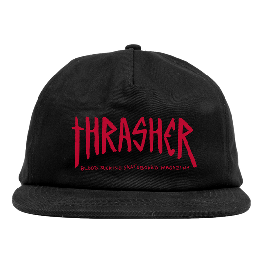 Thrasher x Toy Machine Scratch Snapback Hat Black